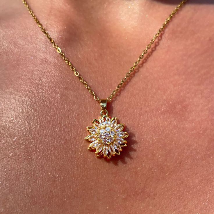 Collar Girasol Giratorio