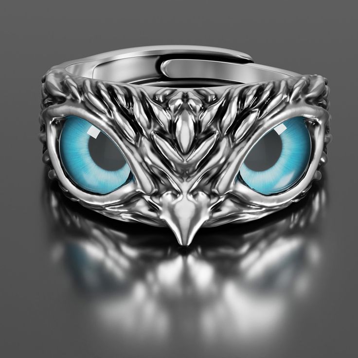 Anillo De Búho Contemporáneo