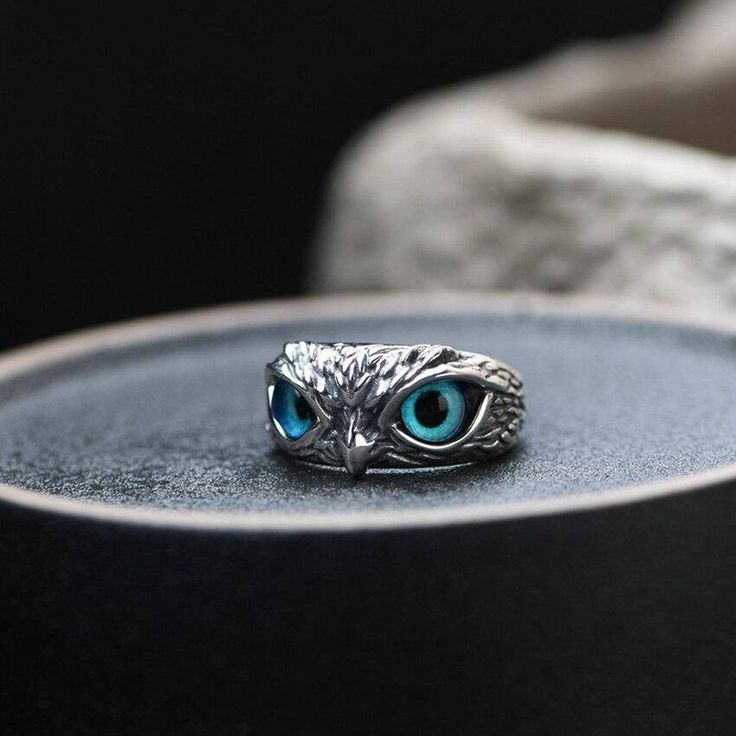 Anillo De Búho Contemporáneo