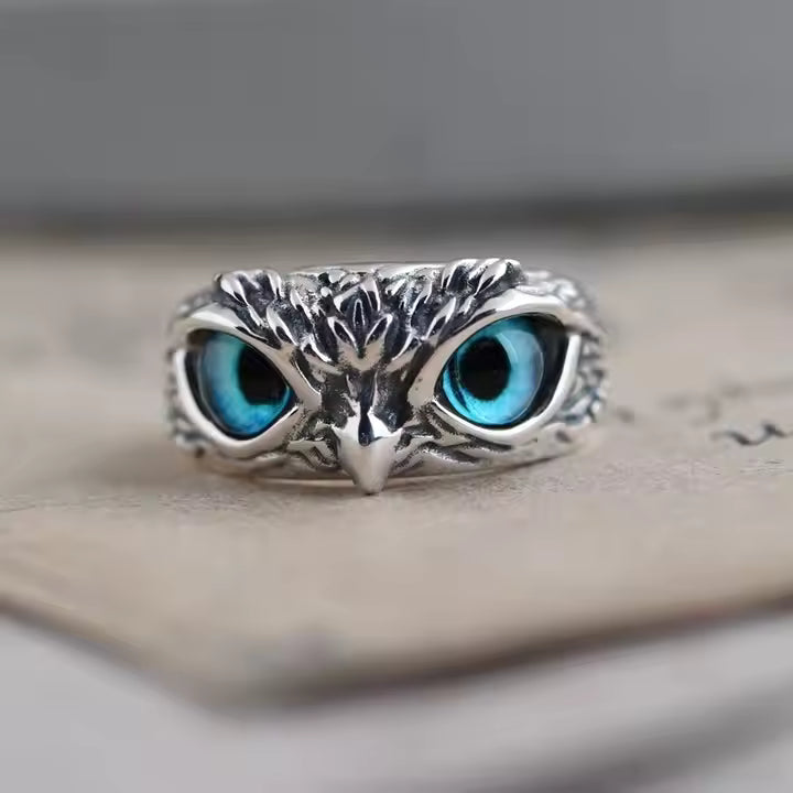 Anillo De Búho Contemporáneo