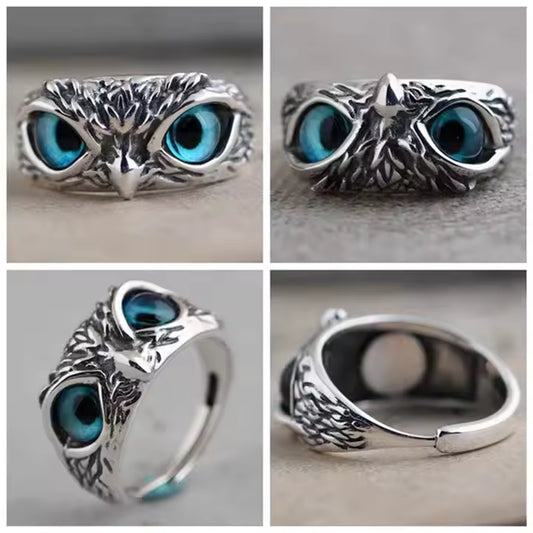 Anillo De Búho Contemporáneo